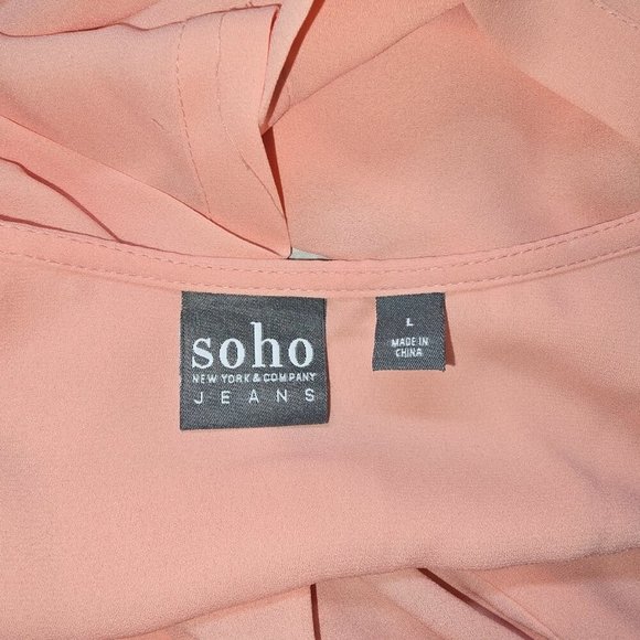 Bundle of 2 Soho New York & Company Chiffon Sleeveless Draped & Max Studio Large - Picture 8 of 9